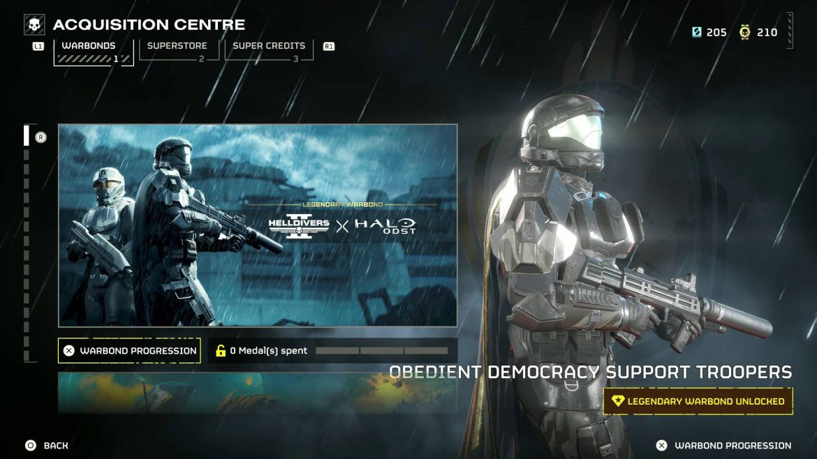 Everything in the Helldivers 2 Halo ODST Warbond
